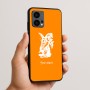 כיסוי בעיצוב אישי עם השם שלך לדגם - Motorola Edge 50 Fusion 5G בעיצוב ארנב מחזיק גזר