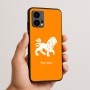 כיסוי בעיצוב אישי עם השם שלך לדגם - Motorola Edge 50 Fusion 5G בעיצוב מזלות - אריה