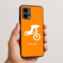 כיסוי בעיצוב אישי עם השם שלך לדגם - Motorola Edge 50 Fusion 5G בעיצוב רוכב אופניים