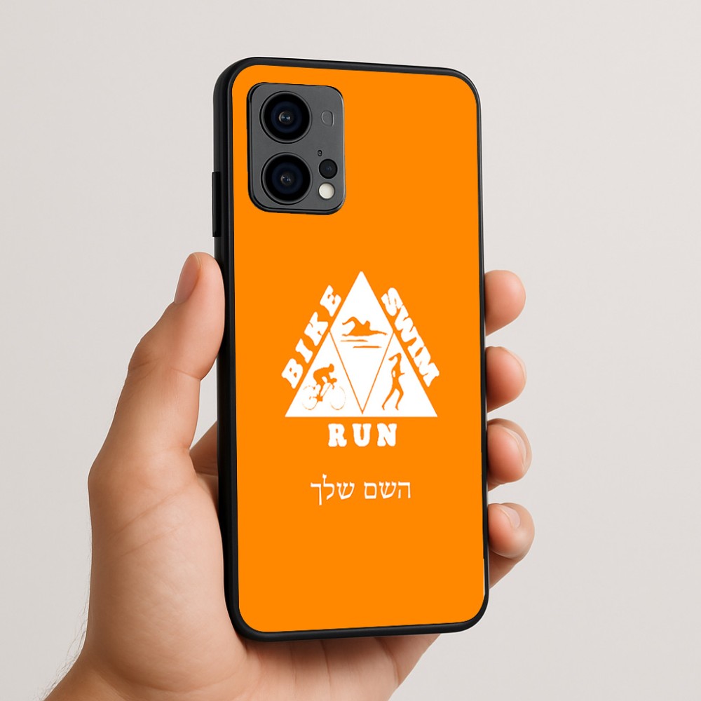 כיסוי בעיצוב אישי עם השם שלך לדגם - Motorola Edge 50 Fusion 5G בעיצוב טריאתלון