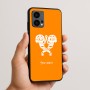 כיסוי בעיצוב אישי עם השם שלך לדגם - Motorola Edge 50 Fusion 5G בעיצוב פרחי קרן