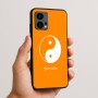 כיסוי בעיצוב אישי עם השם שלך לדגם - Motorola Edge 50 Fusion 5G בעיצוב סמל יינג יאנג
