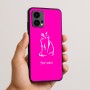 כיסוי בעיצוב אישי עם השם שלך לדגם - Motorola Edge 50 Fusion 5G בעיצוב חתול