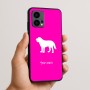 כיסוי בעיצוב אישי עם השם שלך לדגם - Motorola Edge 50 Fusion 5G בעיצוב כלב