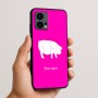 כיסוי בעיצוב אישי עם השם שלך לדגם - Motorola Edge 50 Fusion 5G בעיצוב חזיר