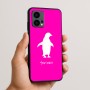 כיסוי בעיצוב אישי עם השם שלך לדגם - Motorola Edge 50 Fusion 5G בעיצוב פינגווין