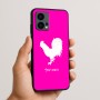 כיסוי בעיצוב אישי עם השם שלך לדגם - Motorola Edge 50 Fusion 5G בעיצוב תרנגול