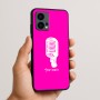 כיסוי בעיצוב אישי עם השם שלך לדגם - Motorola Edge 50 Fusion 5G בעיצוב מיקרופון