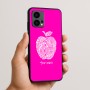 כיסוי בעיצוב אישי עם השם שלך לדגם - Motorola Edge 50 Fusion 5G בעיצוב הדפס תפוח