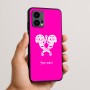כיסוי בעיצוב אישי עם השם שלך לדגם - Motorola Edge 50 Fusion 5G בעיצוב פרחי קרן