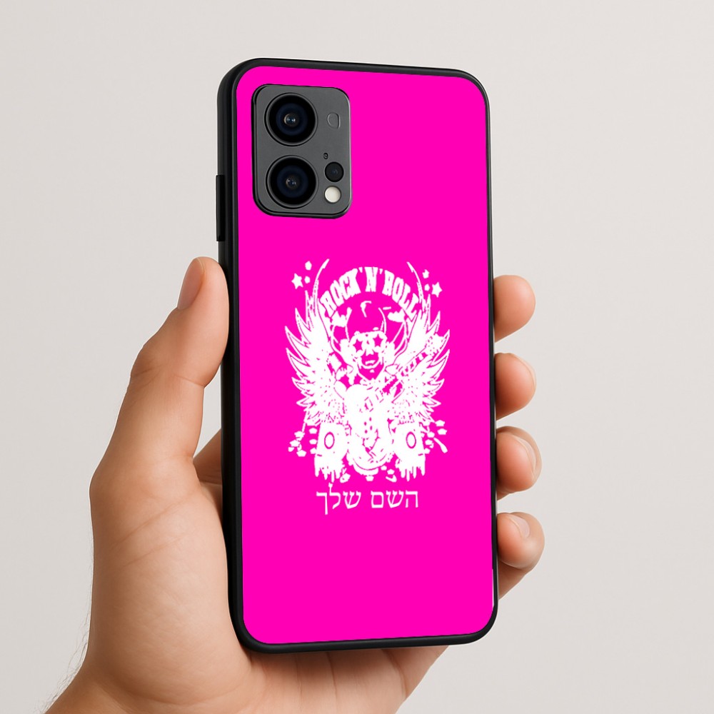 כיסוי בעיצוב אישי עם השם שלך לדגם - Motorola Edge 50 Fusion 5G בעיצוב רוקנרול