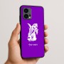 כיסוי בעיצוב אישי עם השם שלך לדגם - Motorola Edge 50 Fusion 5G בעיצוב ארנב מחזיק גזר