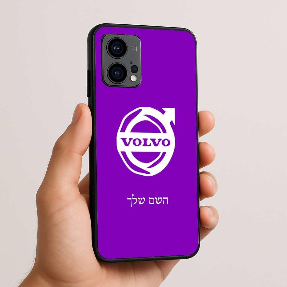 כיסוי בעיצוב אישי עם השם שלך לדגם - Motorola Edge 50 Fusion 5G בעיצוב וולוו