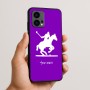 כיסוי בעיצוב אישי עם השם שלך לדגם - Motorola Edge 50 Fusion 5G בעיצוב שחקן פולו - סוס