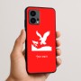 כיסוי בעיצוב אישי עם השם שלך לדגם - Motorola Edge 50 Fusion 5G בעיצוב נשר אמריקאי