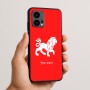 כיסוי בעיצוב אישי עם השם שלך לדגם - Motorola Edge 50 Fusion 5G בעיצוב מזלות - אריה
