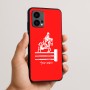 כיסוי בעיצוב אישי עם השם שלך לדגם - Motorola Edge 50 Fusion 5G בעיצוב רוכב סוסים
