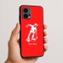 כיסוי בעיצוב אישי עם השם שלך לדגם - Motorola Edge 50 Fusion 5G בעיצוב ילד סקייטבורד