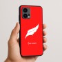 כיסוי בעיצוב אישי עם השם שלך לדגם - Motorola Edge 50 Fusion 5G בעיצוב נוצת נוצה