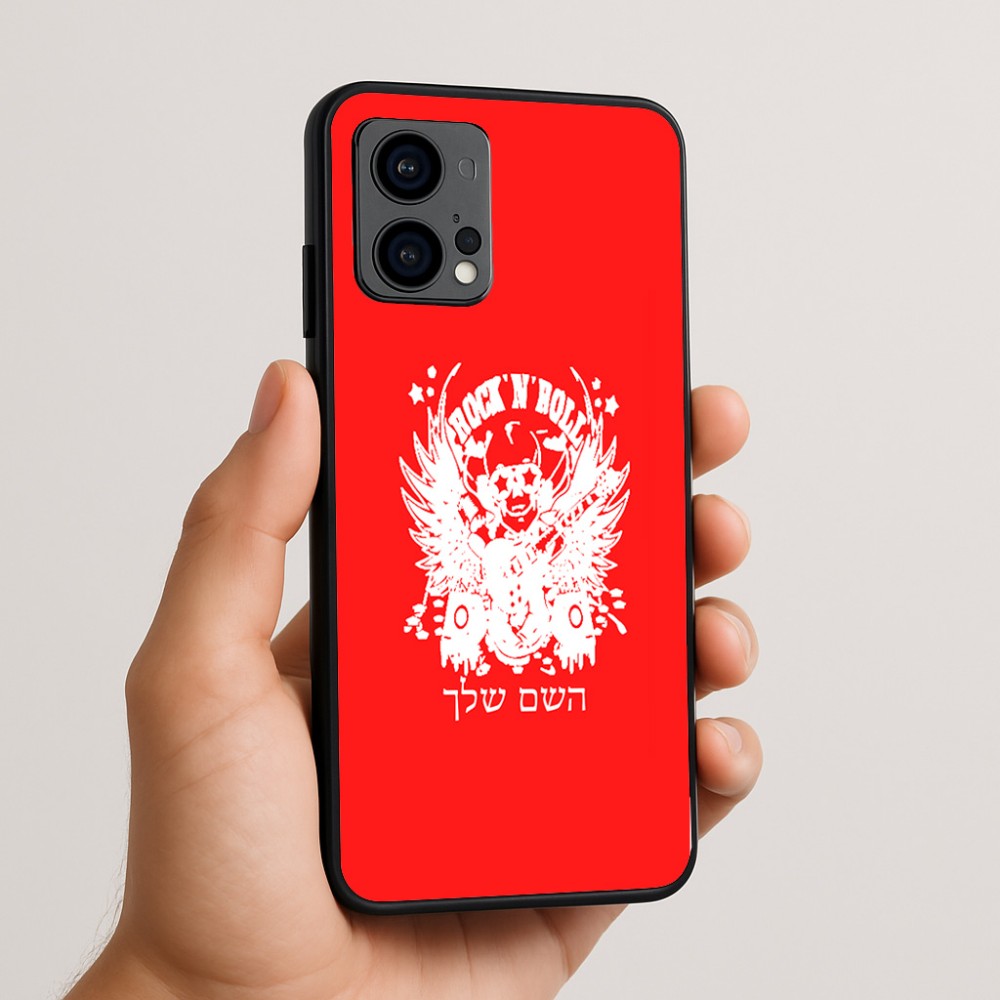 כיסוי בעיצוב אישי עם השם שלך לדגם - Motorola Edge 50 Fusion 5G בעיצוב רוקנרול