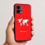 כיסוי בעיצוב אישי עם השם שלך לדגם - Motorola Edge 50 Fusion 5G בעיצוב מפת העולם