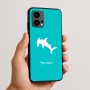 כיסוי בעיצוב אישי עם השם שלך לדגם - Motorola Edge 50 Fusion 5G בעיצוב כריש ראש פטיש