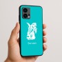 כיסוי בעיצוב אישי עם השם שלך לדגם - Motorola Edge 50 Fusion 5G בעיצוב ארנב מחזיק גזר