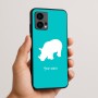 כיסוי בעיצוב אישי עם השם שלך לדגם - Motorola Edge 50 Fusion 5G בעיצוב קרנף