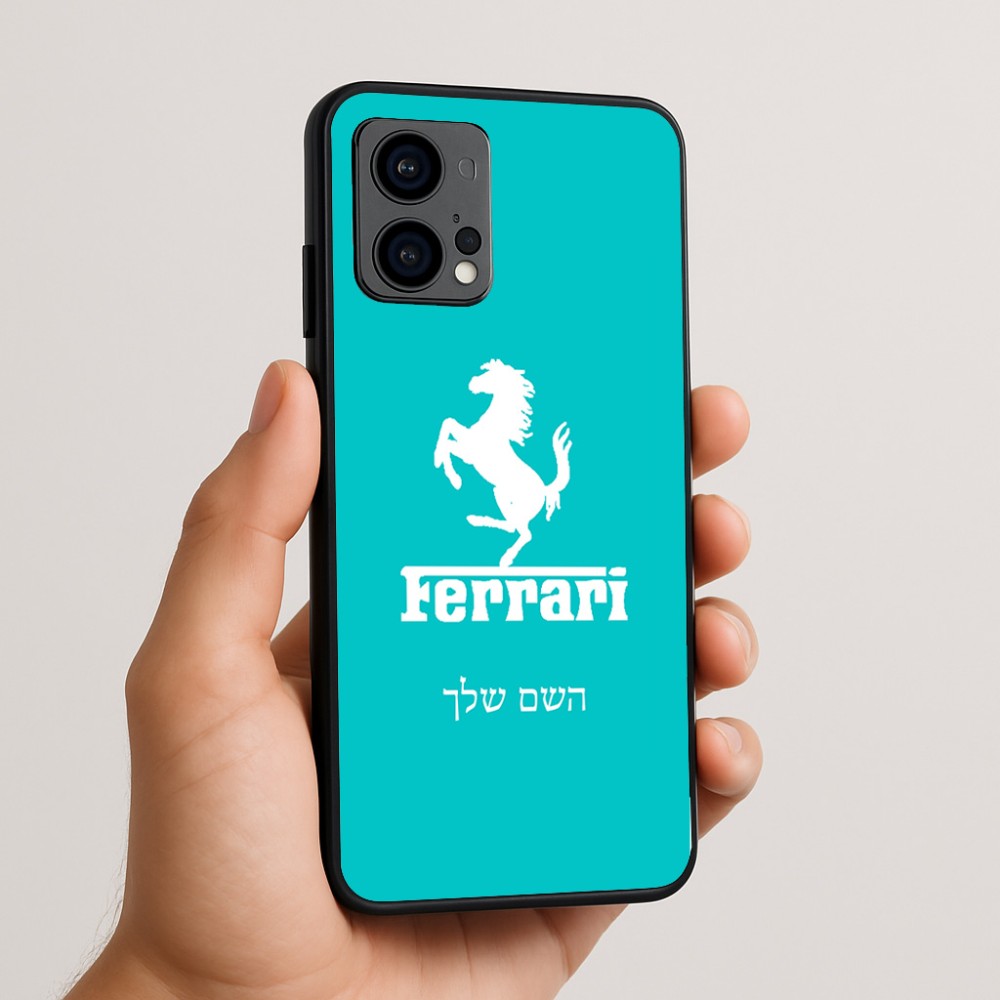 כיסוי בעיצוב אישי עם השם שלך לדגם - Motorola Edge 50 Fusion 5G בעיצוב פרארי
