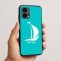 כיסוי בעיצוב אישי עם השם שלך לדגם - Motorola Edge 50 Fusion 5G בעיצוב סירה
