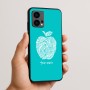 כיסוי בעיצוב אישי עם השם שלך לדגם - Motorola Edge 50 Fusion 5G בעיצוב הדפס תפוח