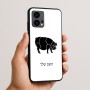 כיסוי בעיצוב אישי עם השם שלך לדגם - Motorola Edge 50 Fusion 5G בעיצוב חזיר