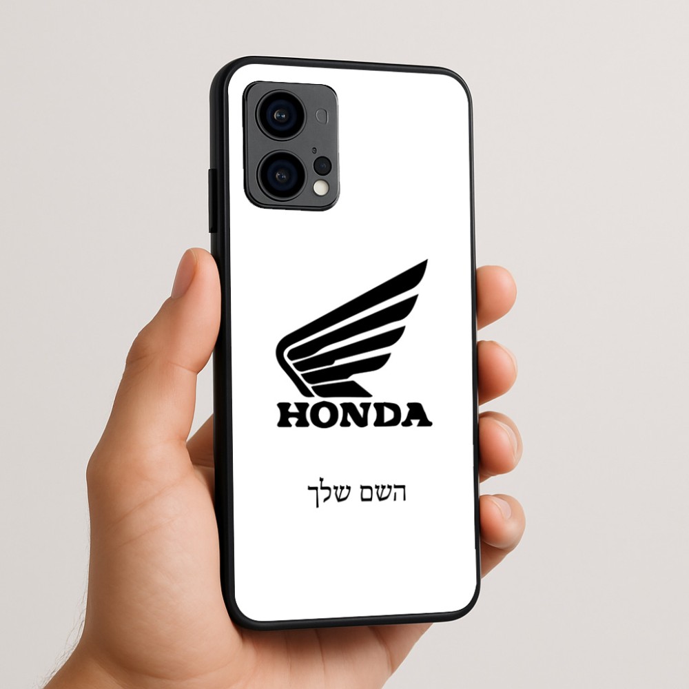 כיסוי בעיצוב אישי עם השם שלך לדגם - Motorola Edge 50 Fusion 5G בעיצוב הונדה