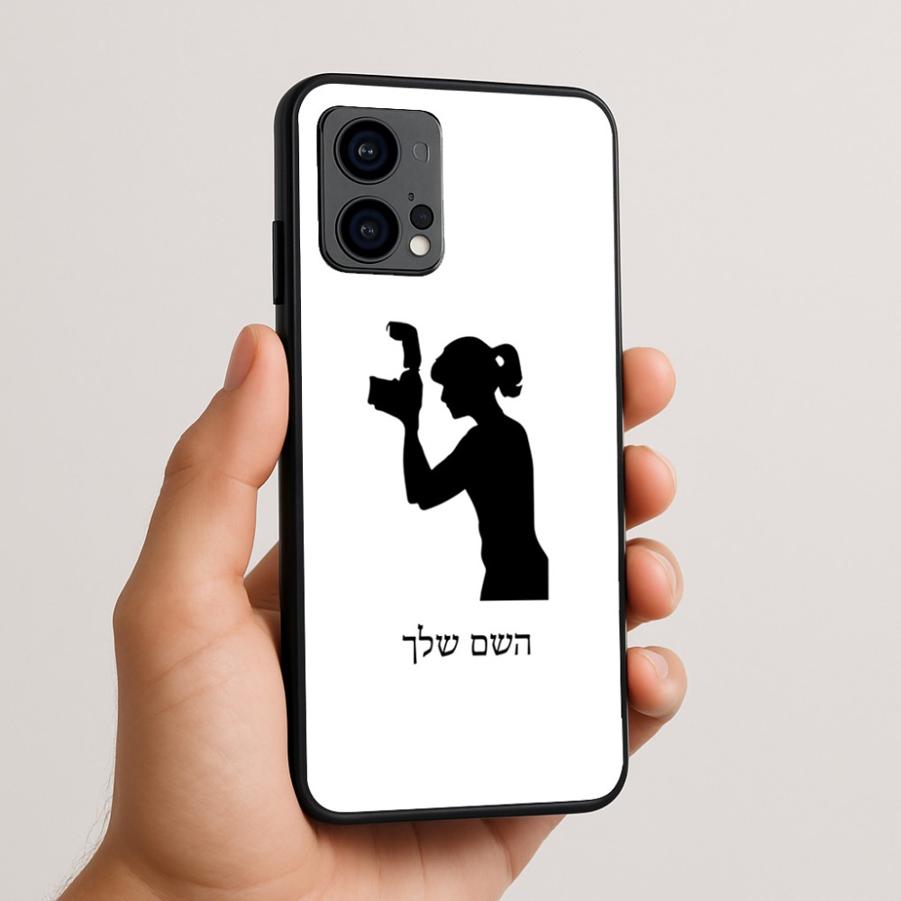 כיסוי בעיצוב אישי עם השם שלך לדגם - Motorola Edge 50 Fusion 5G בעיצוב צלמת - אישה