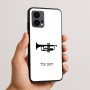 כיסוי בעיצוב אישי עם השם שלך לדגם - Motorola Edge 50 Fusion 5G בעיצוב חצוצרה