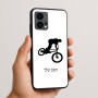 כיסוי בעיצוב אישי עם השם שלך לדגם - Motorola Edge 50 Fusion 5G בעיצוב רוכב אופניים