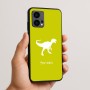 כיסוי בעיצוב אישי עם השם שלך לדגם - Motorola Edge 50 Fusion 5G בעיצוב דינוזאור