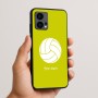 כיסוי בעיצוב אישי עם השם שלך לדגם - Motorola Edge 50 Fusion 5G בעיצוב כדור כדורעף