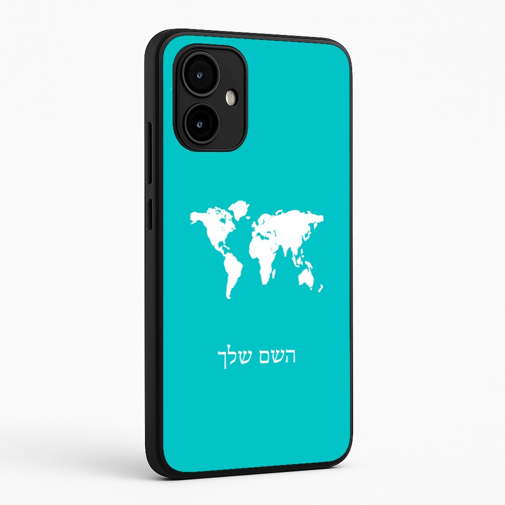 כיסוי בעיצוב אישי עם השם שלך לדגם - Motorola Edge 50 Neo 5G בעיצוב מפת העולם