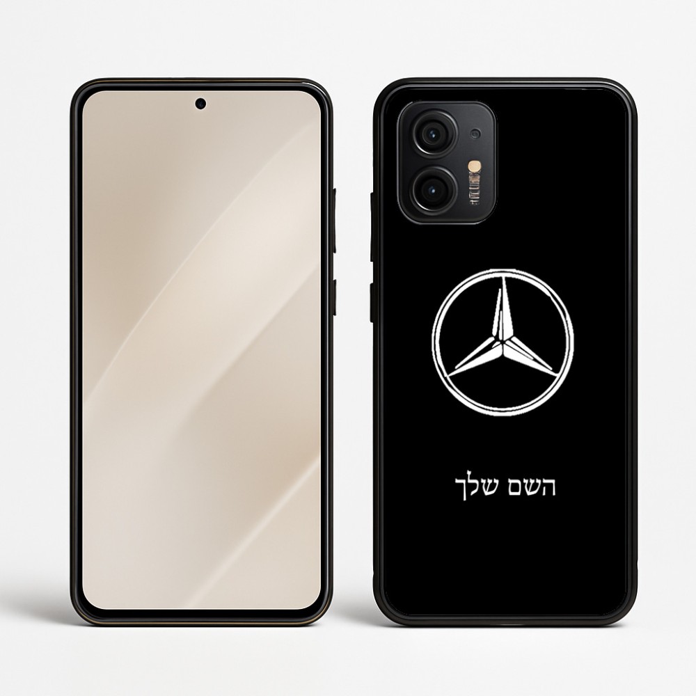 כיסוי בעיצוב אישי עם השם שלך לדגם - Motorola Edge 50 Neo 5G בעיצוב מרצדס-בנץ