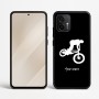 כיסוי בעיצוב אישי עם השם שלך לדגם - Motorola Edge 50 Neo 5G בעיצוב רוכב אופניים