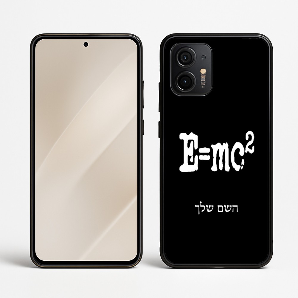 כיסוי בעיצוב אישי עם השם שלך לדגם - Motorola Edge 50 Neo 5G בעיצוב נוסחת אלברט איינשטיין