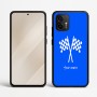 כיסוי בעיצוב אישי עם השם שלך לדגם - Motorola Edge 50 Neo 5G בעיצוב דגל המירוץ