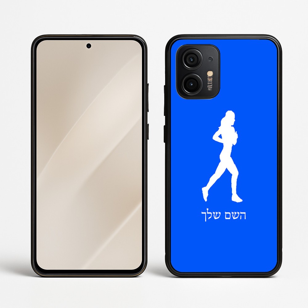 כיסוי בעיצוב אישי עם השם שלך לדגם - Motorola Edge 50 Neo 5G בעיצוב רץ רץ אישה