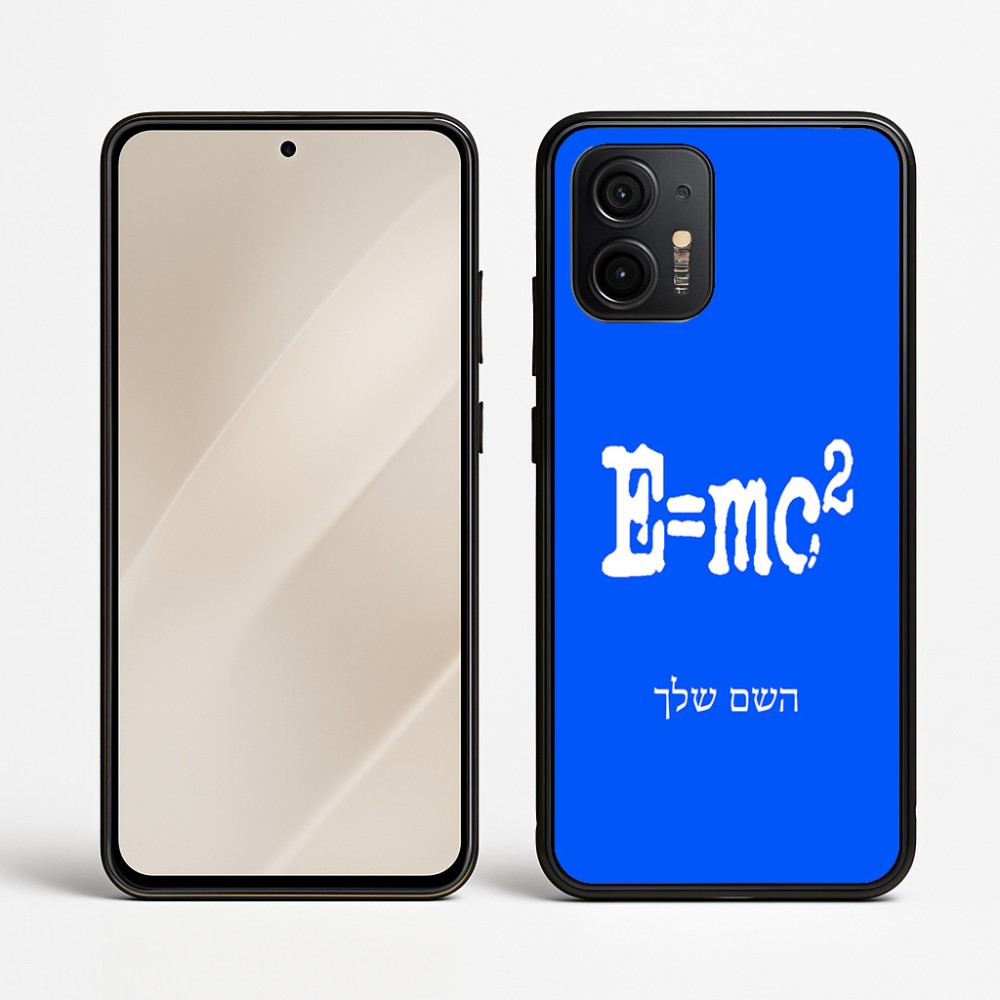 כיסוי בעיצוב אישי עם השם שלך לדגם - Motorola Edge 50 Neo 5G בעיצוב נוסחת אלברט איינשטיין