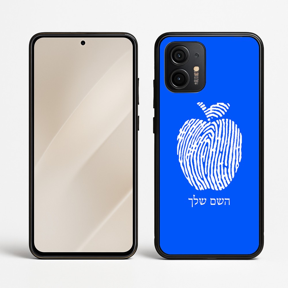 כיסוי בעיצוב אישי עם השם שלך לדגם - Motorola Edge 50 Neo 5G בעיצוב הדפס תפוח