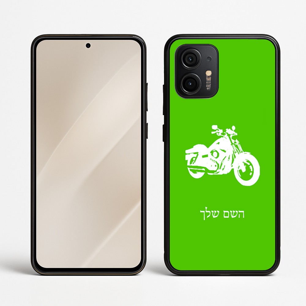 כיסוי בעיצוב אישי עם השם שלך לדגם - Motorola Edge 50 Neo 5G בעיצוב הארלי-דיווידסון