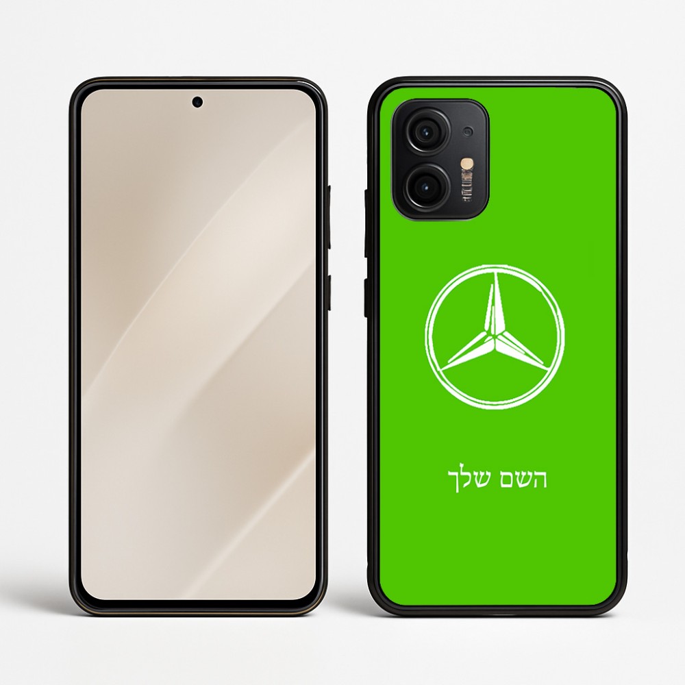 כיסוי בעיצוב אישי עם השם שלך לדגם - Motorola Edge 50 Neo 5G בעיצוב מרצדס-בנץ