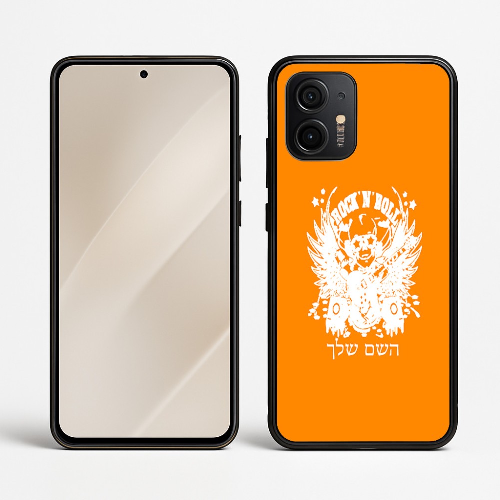 כיסוי בעיצוב אישי עם השם שלך לדגם - Motorola Edge 50 Neo 5G בעיצוב רוקנרול