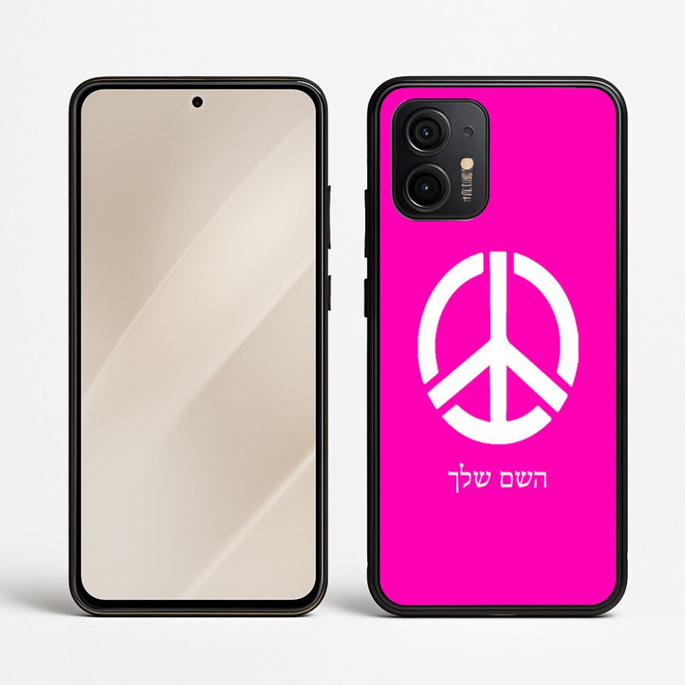 כיסוי בעיצוב אישי עם השם שלך לדגם - Motorola Edge 50 Neo 5G בעיצוב סמל השלום
